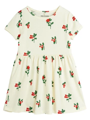 MINI RODINI Sukienka codzienna 2525010311 Biały Regular Fit