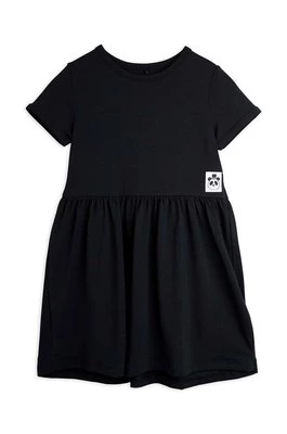 Mini Rodini sukienka dziecięca kolor czarny mini rozkloszowana