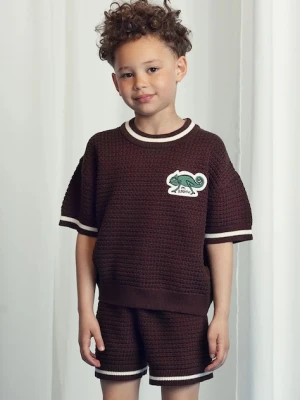 Mini Rodini t-shirt bawełniany dziecięcy Lizard
