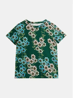 Mini Rodini T-Shirt Daisys 2472013575 Zielony Regular Fit