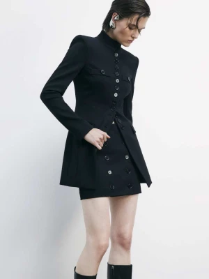 Mini spódnica kopertowa z guzikami PATRIZIA PEPE