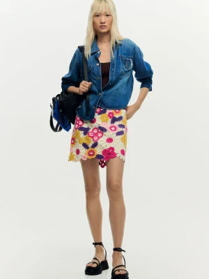 Mini spódnica z szydełka Desigual