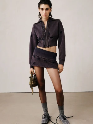 Mini spódnica z zamkiem studio Desigual