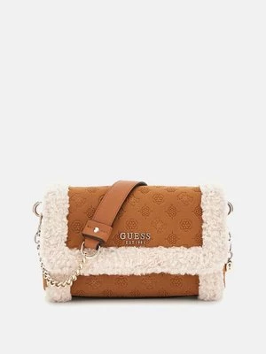 Mini Torebka Crossbody Ze Sztucznego Futra Model Davika Guess