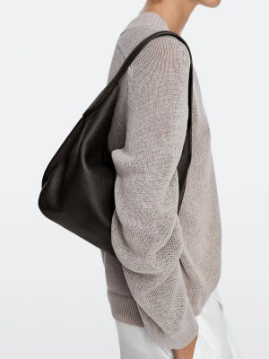 Mini Torebka Na Ramię Ze Skóry Nappa - Brązowy - Massimo Dutti - Female