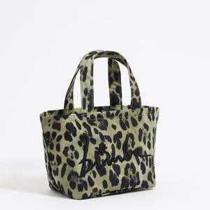 Mini torebka nylon Leopard khaki BIMBA Y LOLA