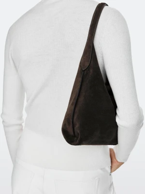 Mini Torebka Z Zamszu - Czekoladowy - Massimo Dutti - Female
