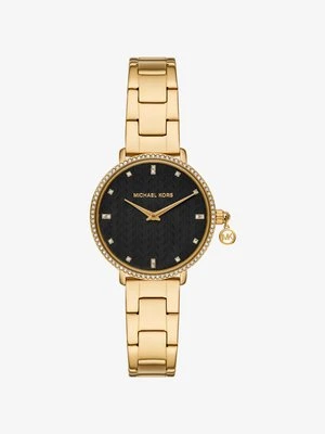 Miniaturowy zegarek Pyper w stylu pavé w złotym kolorze Michael Kors