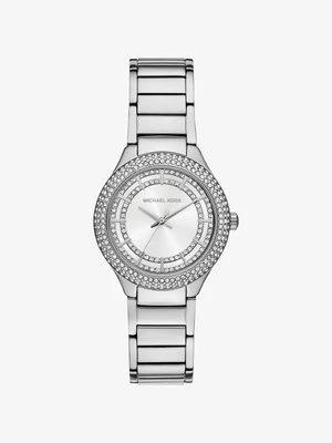 Miniaturowy zegarek Sylvia Pavé w srebrnym kolorze Michael Kors