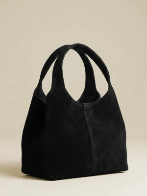 Minimalistyczna torebka zamszowa MUSE – Czerń i Czekolada LAÏF