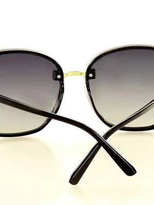 Minimalistyczne okulary przeciwsłoneczne MAZZINI GLAMOUR czarny Merg