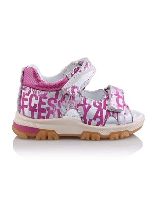 Minimen Sandały "Sara" w kolorze różowo-białym rozmiar: 34