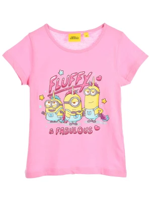 Minions Koszulka "Minions" w kolorze różowym rozmiar: 116