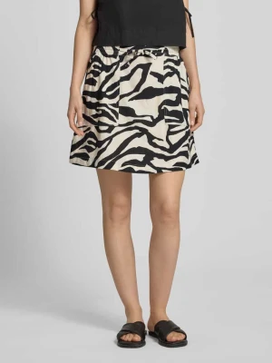 Minispódnica z mieszanki lnu i wiskozy model 'LINNO' Ichi