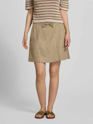 Minispódnica z mieszanki lnu i wiskozy model 'LINNO' Ichi