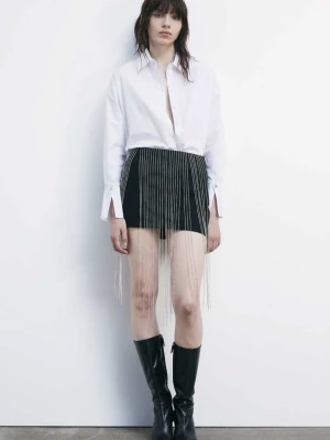 Minispódniczka z mikrołańcuszkami PATRIZIA PEPE