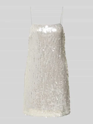Minisukienka z cekinami i ramiączkami spaghetti Style Icon Collection