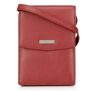 Minitorebka crossbody skórzana 2 w 1 czerwona Wittchen