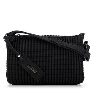 Minitorebka crossbody w geometryczny wzór czarna Wittchen