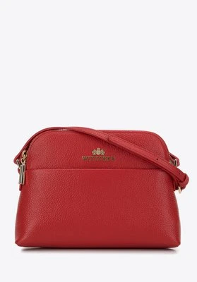 Minitorebka skórzana trapezowa czerwona Wittchen