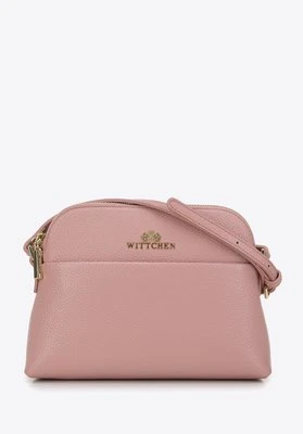 Minitorebka skórzana trapezowa jasny róż Wittchen