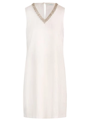 mint & mia Lniana sukienka w kolorze białym rozmiar: 44