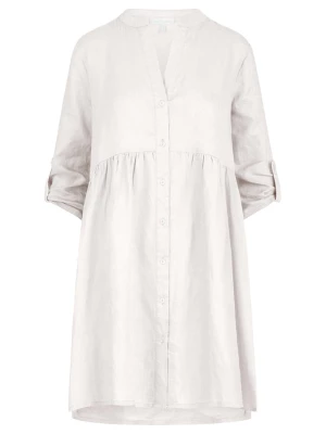 mint & mia Lniana sukienka w kolorze białym rozmiar: 44