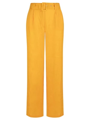 mint & mia Lniane spodnie w kolorze pomarańczowym rozmiar: 42