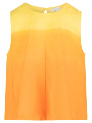 mint & mia Lniany top w kolorze pomarańczowo-żółtym rozmiar: 34