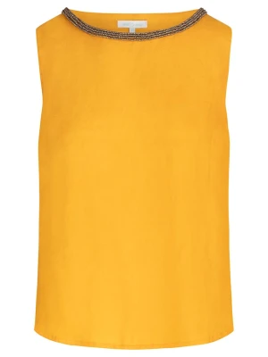 mint & mia Lniany top w kolorze żółtym rozmiar: 38