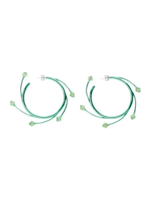 Mint Vortex Hoops Kolczyki Hugo Kreit