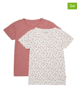 Minymo Koszulki (2 szt.) w kolorze kremowo-różowym rozmiar: 146