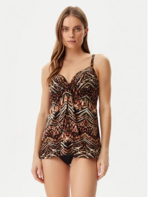 Miraclesuit Tankini Tribal Tigress Gala 6552281 Brązowy