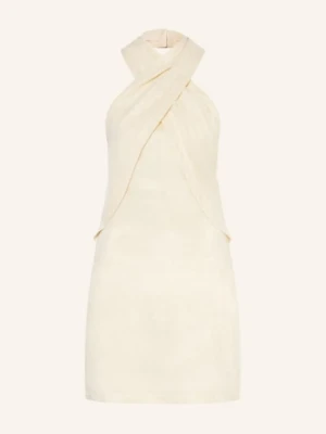 Miryam Sukienka Z Lnu Z Błyszczącą Przędzą gold