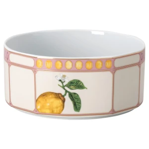 Misa Idyllia, Porcelana, Nadrukowany motyw kryształu, cytron, Mała, Różnokolorowa Swarovski