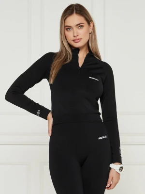 MISAGA Bluzka MISAGA | Slim Fit czarny