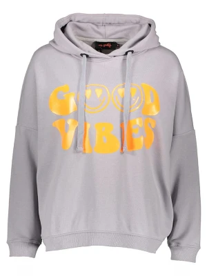 miss goodlife Bluza "Good vibes" w kolorze żółtym-szarym rozmiar: M