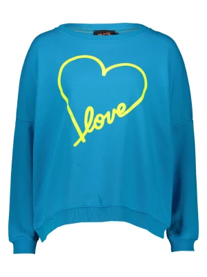 miss goodlife Bluza "Heart Love" w kolorze niebieskim rozmiar: S