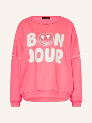 Miss Goodlife Bluza Nierozpinana Oversize Z Ozdobnymi Kamykami pink
