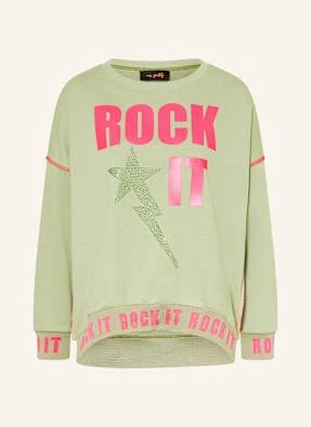 Miss Goodlife Bluza Nierozpinana Rock It Z Ozdobnymi Kamykami gruen