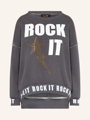 Miss Goodlife Bluza Nierozpinana Rocket Z Ozdobnymi Kamykami grau