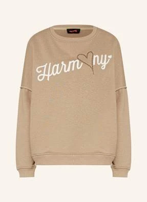 Miss Goodlife Bluza Nierozpinana Z Ozdobnymi Kamykami beige