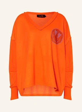 Miss Goodlife Bluza Nierozpinana Z Ozdobnymi Kamykami orange