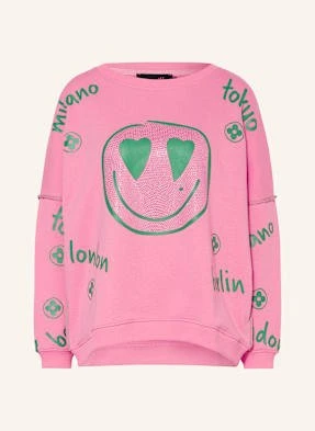 Miss Goodlife Bluza Nierozpinana Z Ozdobnymi Kamykami pink