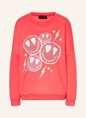 Miss Goodlife Bluza Nierozpinana Z Ozdobnymi Kamykami pink