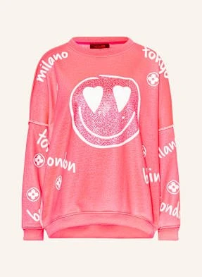 Miss Goodlife Bluza Nierozpinana Z Ozdobnymi Kamykami pink
