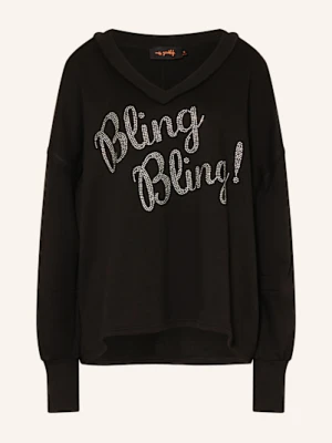 Miss Goodlife Bluza Nierozpinana Z Ozdobnymi Kamykami schwarz