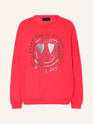 Miss Goodlife Bluza Oversize Z Kamieniami Ozdobnymi pink