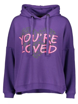 miss goodlife Bluza "You`re loved" w kolorze fioletowym rozmiar: S