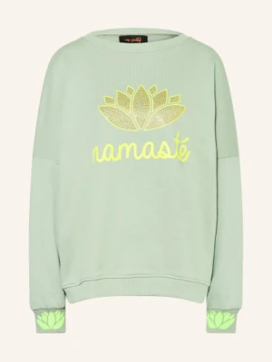 Miss Goodlife Bluza Z Kamieniami Ozdobnymi gruen